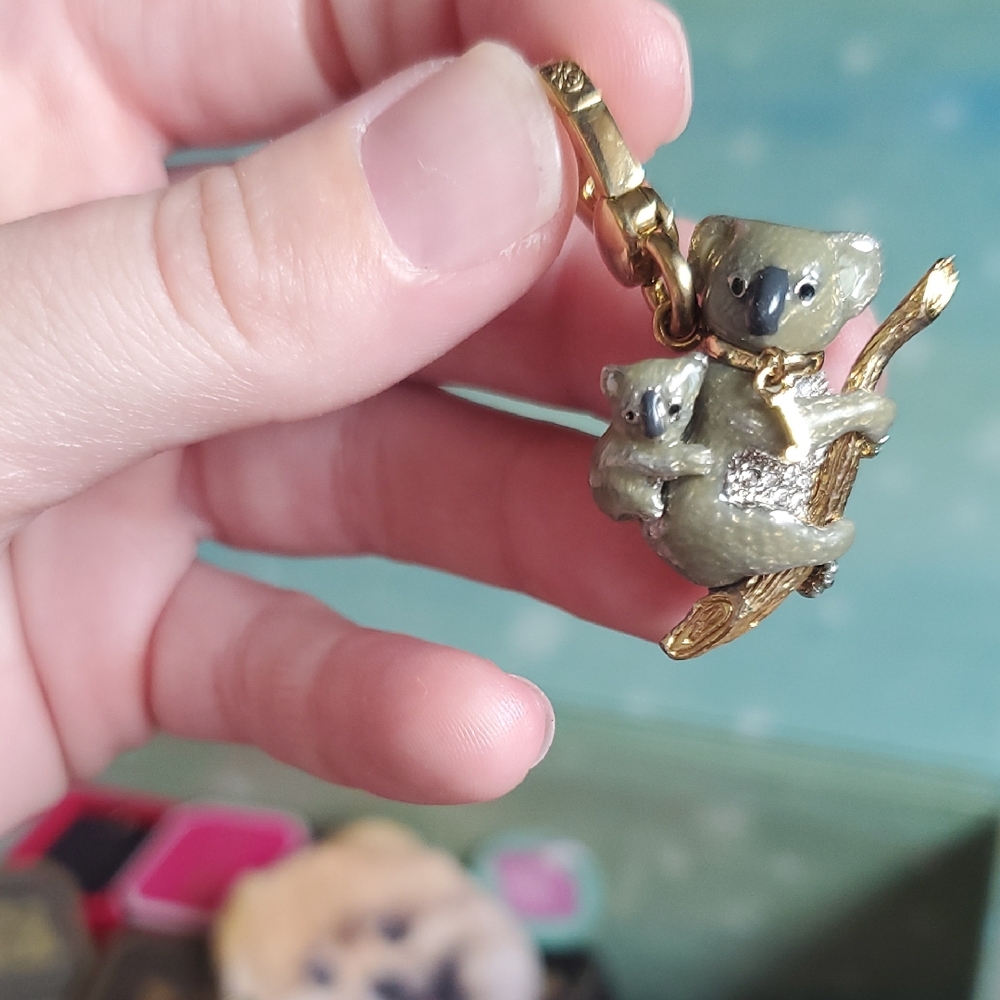Gold Koala Bear Keychain